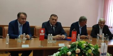 U Mostaru započeo sastanak koalicijskih partnera HDZ, SNSD i SDP