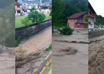 Apokaliptične scene u Sapni: Voda prodrla u stambene objekte, bujica nosi automobile..