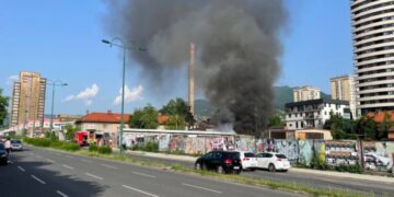 Požar u centru Sarajeva