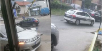 Saobraćajka u Tuzli: Učestvovalo više putničkih vozila i plicijski motocikl