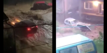 Nevrijeme u Teočaku: Voda nosila auta kao plastične igračke (Video)