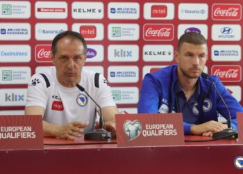 Hadžibegić i Džeko: Očekuje nas bitna utakmica u kojoj moramo pobijediti!