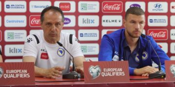 Hadžibegić i Džeko: Očekuje nas bitna utakmica u kojoj moramo pobijediti!