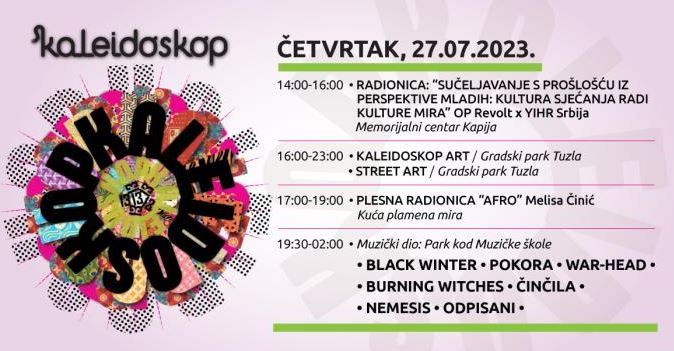 Najava događaja za treći dan 13. Kaleidoskop festivala Najava događaja za treći dan 13. Kaleidoskop festivala