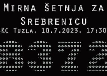 U ponedjeljak 10. jula: Mirna šetnja “8372 za Srebrenicu“