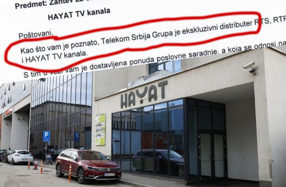 Procurio ključni dokument: Sva prava distribucije TV Hayat predao je Telekomu Srbije