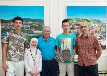 Državni prvaci u šahu Merjem i Muhamed na prijemu kod gradonačelnika Gračanice