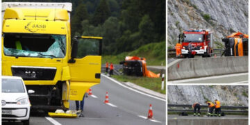 Stravična saobraćajna nesreća: Kamion pregazio radnike koji su održavali put. Dvojica poginulih.