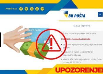 BH Pošta upozorava na lažne stranice i profile sa logom “JP BH POŠTA”