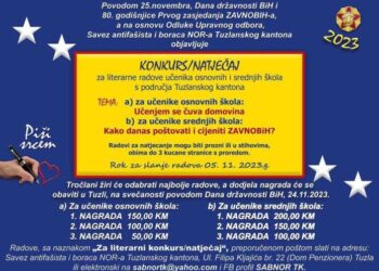 SABNOR TK raspisao Konkurs za najbolje literarne radove