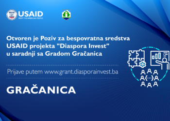 Poziv za bespovratna sredstva USAID projekta Diaspora Invest u saradnji sa Gradom Gračanica