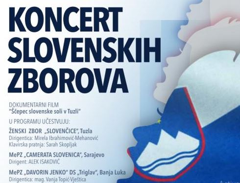 Najava koncerta slovenskih zborova Najava koncerta slovenskih zborova