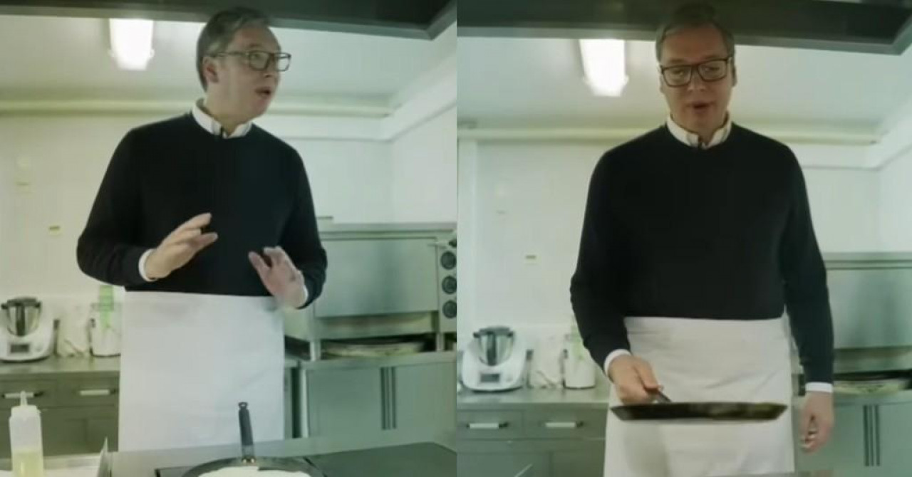 Parizer i ‘majonez‘ su prošlost, vrijeme je za slatko! Vučić se pohvalio kako peče palačinke (Video) Parizer i ‘majonez‘ su prošlost, vrijeme je za slatko! Vučić se pohvalio kako peče palačinke (Video)