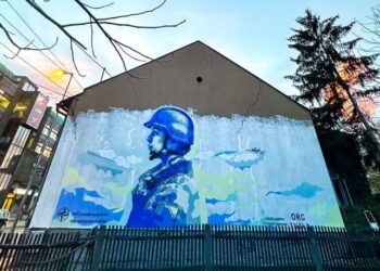 Mural u Tuzli u čast Oružanih snaga BiH